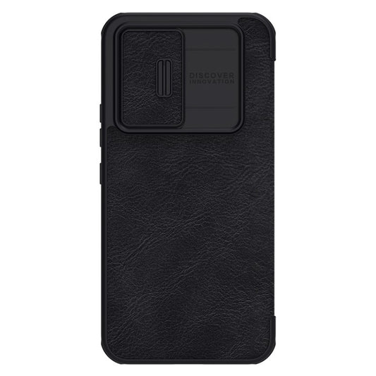 For Samsung Galaxy A54 5G NILLKIN QIN Series Pro Sliding Camera Cover Design Leather Phone Case(Black) - Galaxy Phone Cases by NILLKIN | Online Shopping UK | buy2fix