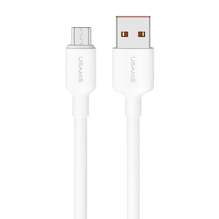 USAMS US-SJ608 U84 2A USB to Micro USB Charging Data Cable, Cable Length:2m(White) -  by USAMS | Online Shopping UK | buy2fix