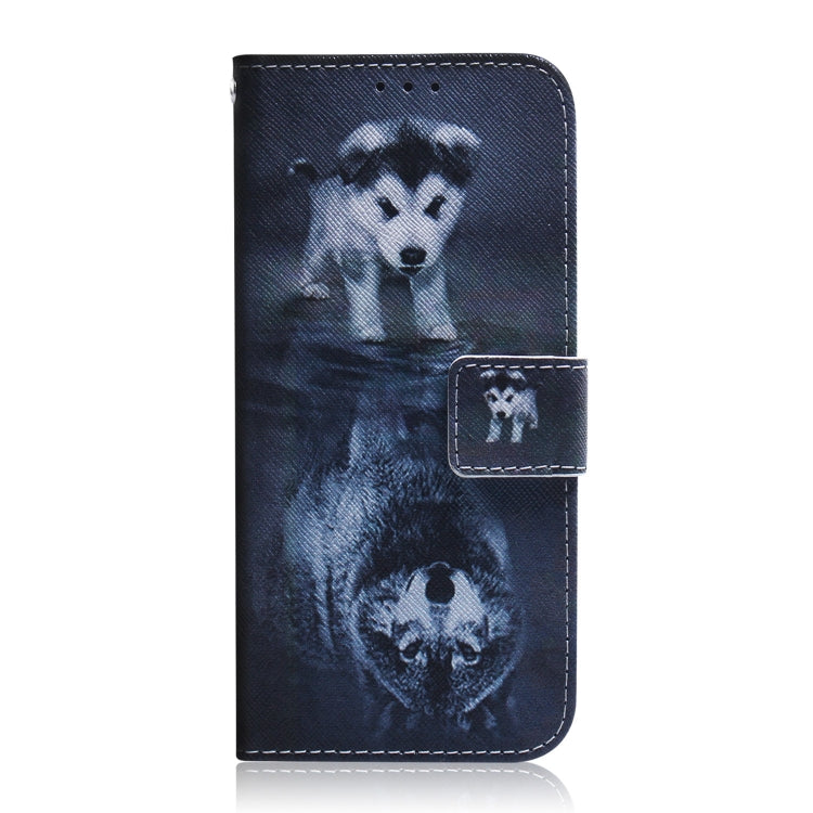 For Xiaomi 13 5G Coloured Drawing Flip Leather Phone Case(Wolf and Dog) - 13 Cases by buy2fix | Online Shopping UK | buy2fix