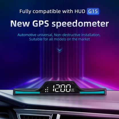 G15 Car HD GPS Head-Up Display with Color Changing Ambient Light - In Car by buy2fix | Online Shopping UK | buy2fix