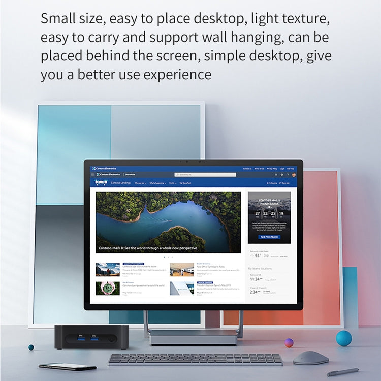 ZX03 Windows 11 Mini PC, Intel Alder Lake N95, Support Dual HDMI Output, Spec:16GB+512GB(EU Plug) -  by buy2fix | Online Shopping UK | buy2fix