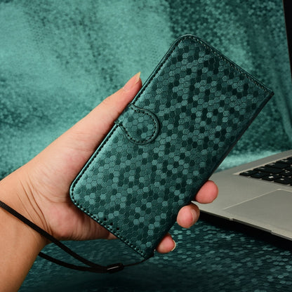 For TCL 40 SE Honeycomb Dot Texture Leather Phone Case(Green) - More Brand by buy2fix | Online Shopping UK | buy2fix