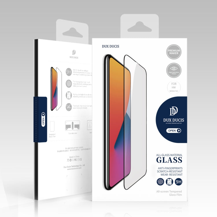 For Huawei nova Y61 10pcs DUX DUCIS 0.33mm 9H Medium Alumina Tempered Glass Film - Huawei Tempered Glass by DUX DUCIS | Online Shopping UK | buy2fix