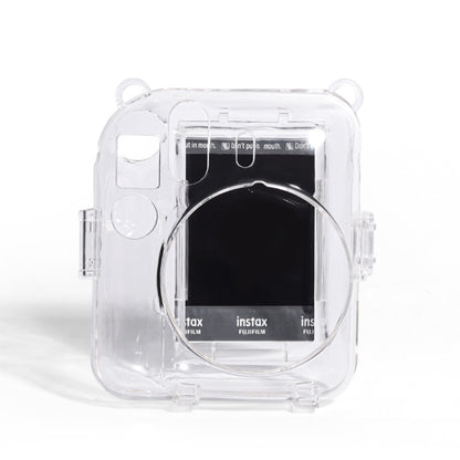 For FUJIFILM instax mini 12 Crystal Hard Acrylic Camera Case with Shoulder Strap(DIY Milk Cow) - Protective Case by buy2fix | Online Shopping UK | buy2fix