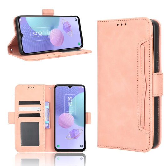 For TCL 408 Skin Feel Calf Texture Card Slots Leather Phone Case(Pink) - More Brand by buy2fix | Online Shopping UK | buy2fix