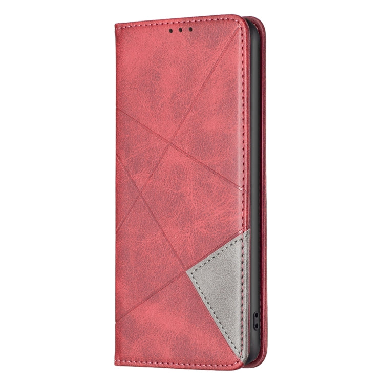 For Nokia G22 Prismatic Invisible Magnetic Leather Phone Case(Red) - Nokia Cases by buy2fix | Online Shopping UK | buy2fix