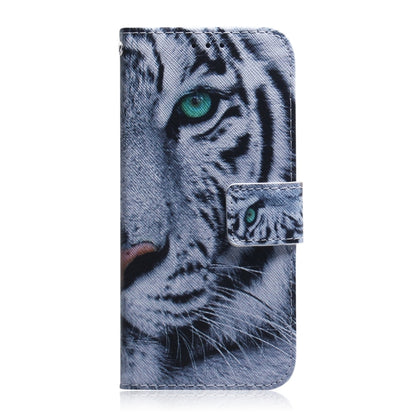 For Xiaomi Redmi 12C / 11A Coloured Drawing Flip Leather Phone Case(Tiger) - Xiaomi Cases by buy2fix | Online Shopping UK | buy2fix