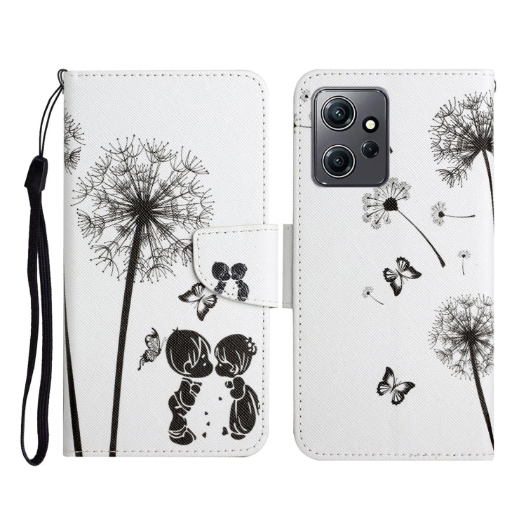 For Xiaomi Redmi Note 12 4G Global Colored Drawing Pattern Flip Leather Phone Case(Dandelion) - Note 12 Cases by buy2fix | Online Shopping UK | buy2fix