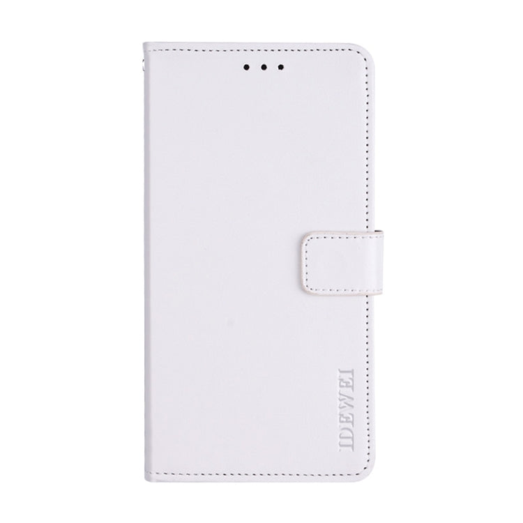 For Realme GT3 5G Global/GT Neo 5 5G idewei Crazy Horse Texture Leather Phone Case with Holder(White) - Realme Cases by idewei | Online Shopping UK | buy2fix