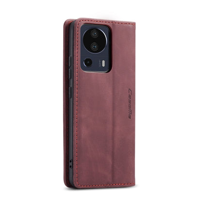 For Xiaomi 13 Lite CaseMe 013 Multifunctional Horizontal Flip Leather Phone Case(Wine Red) - 13 Lite Cases by CaseMe | Online Shopping UK | buy2fix