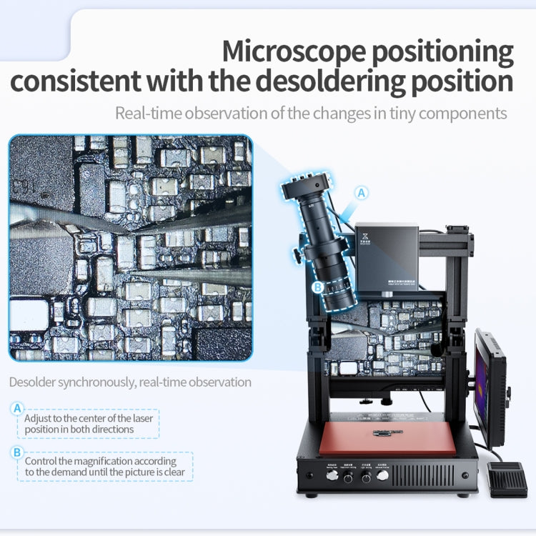 Mega-idea Intelligent Infrared Laser Desoldering Machine, Model:Without Microscope Set(US Plug) - Separation Equipment by QIANLI | Online Shopping UK | buy2fix