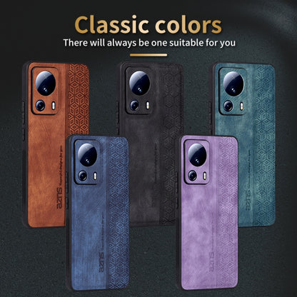 For Xiaomi 13 Lite / Civi 2 AZNS 3D Embossed Skin Feel Phone Case(Purple) - Xiaomi Cases by AZNS | Online Shopping UK | buy2fix