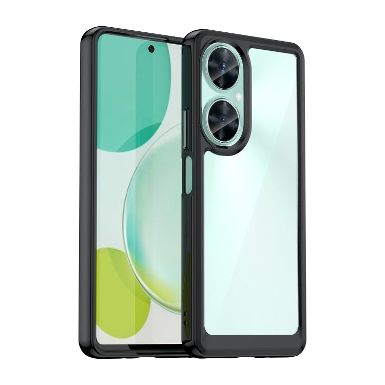 For Huawei Nova 11i Colorful Series Acrylic + TPU Phone Case(Black) - Huawei Cases by buy2fix | Online Shopping UK | buy2fix