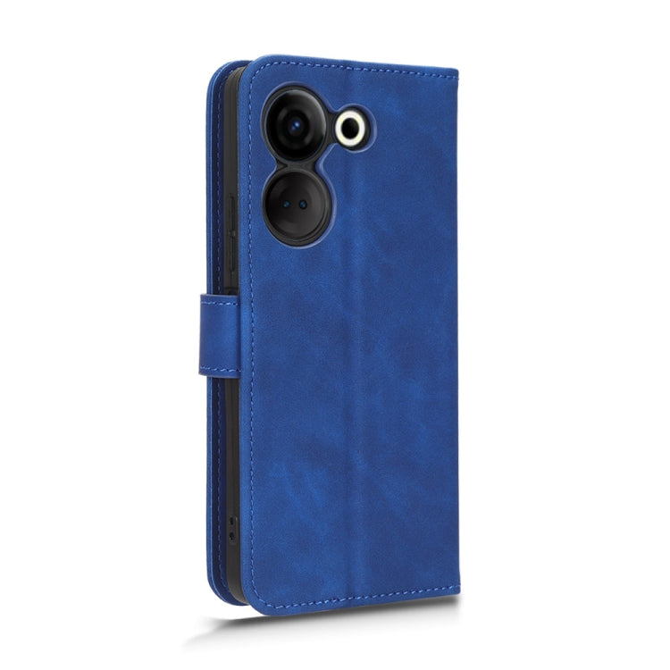 For TECNO Camon 20 Pro Skin Feel Magnetic Flip Leather Phone Case(Blue) - Tecno Cases by buy2fix | Online Shopping UK | buy2fix