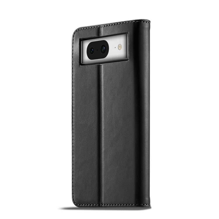 For Google Pixel 7a LC.IMEEKE Calf Texture Flip Leather Phone Case(Black) - Google Cases by LC.IMEEKE | Online Shopping UK | buy2fix