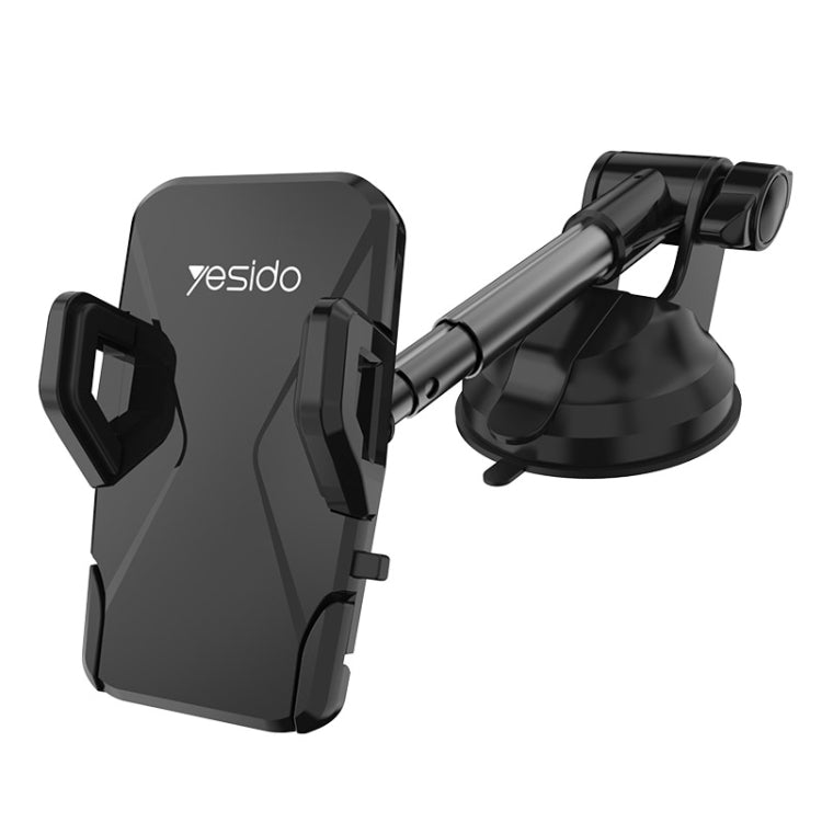 Yesido C40 Car Foldable 360 Degree Rotation Automatic Clip Phone Holder(Black) -  by Yesido | Online Shopping UK | buy2fix