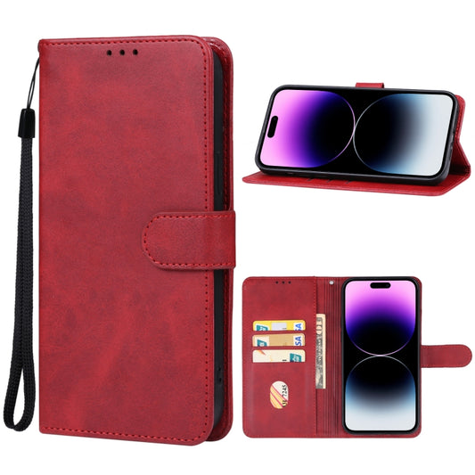 For iPhone 15 Pro Leather Phone Case(Red) - iPhone 15 Pro Cases by buy2fix | Online Shopping UK | buy2fix