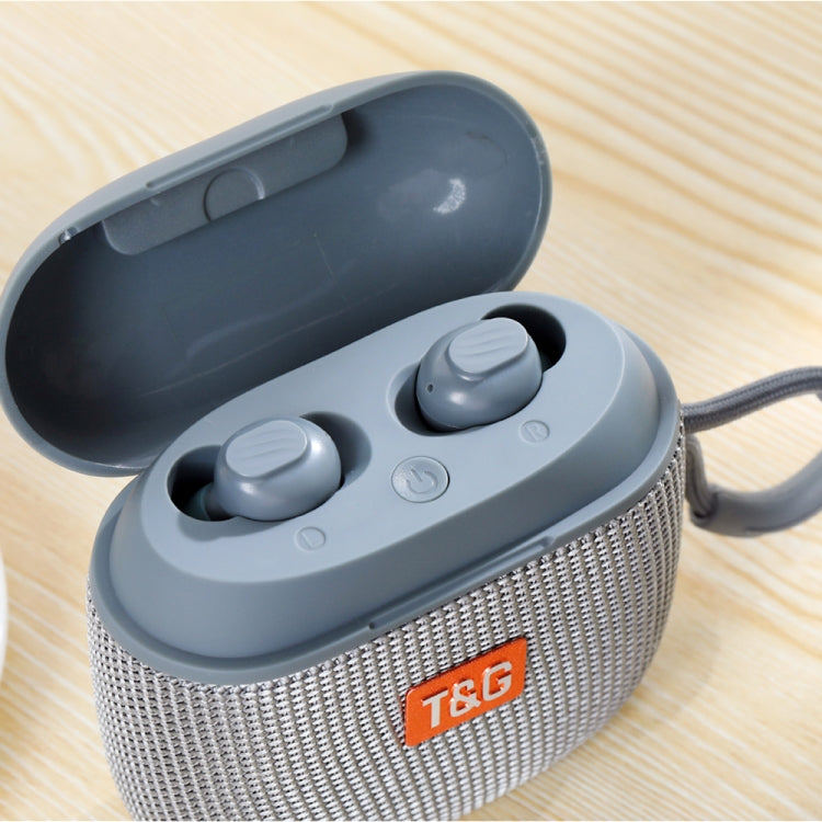 T&G TG809 2 in 1 Portable Outdoor Wireless Speaker & Mini TWS Bluetooth Earbuds(Blue) - Mini Speaker by T&G | Online Shopping UK | buy2fix