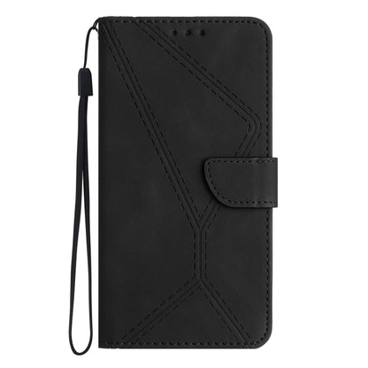 For Sony Xperia 10 V Stitching Embossed Leather Phone Case(Black) - Sony Cases by buy2fix | Online Shopping UK | buy2fix