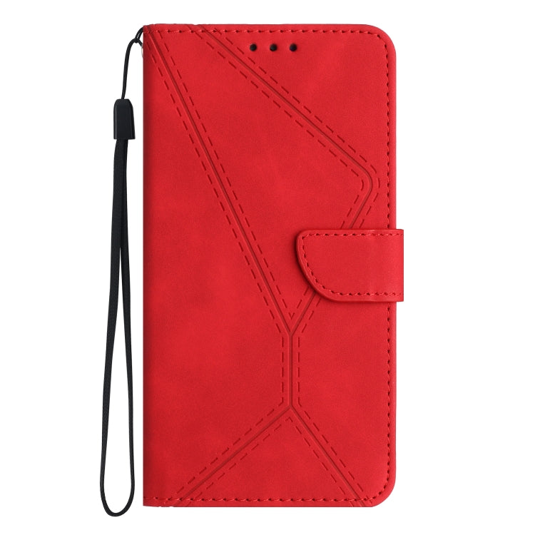 For Xiaomi 13 Pro Stitching Embossed Leather Phone Case(Red) - 13 Pro Cases by buy2fix | Online Shopping UK | buy2fix