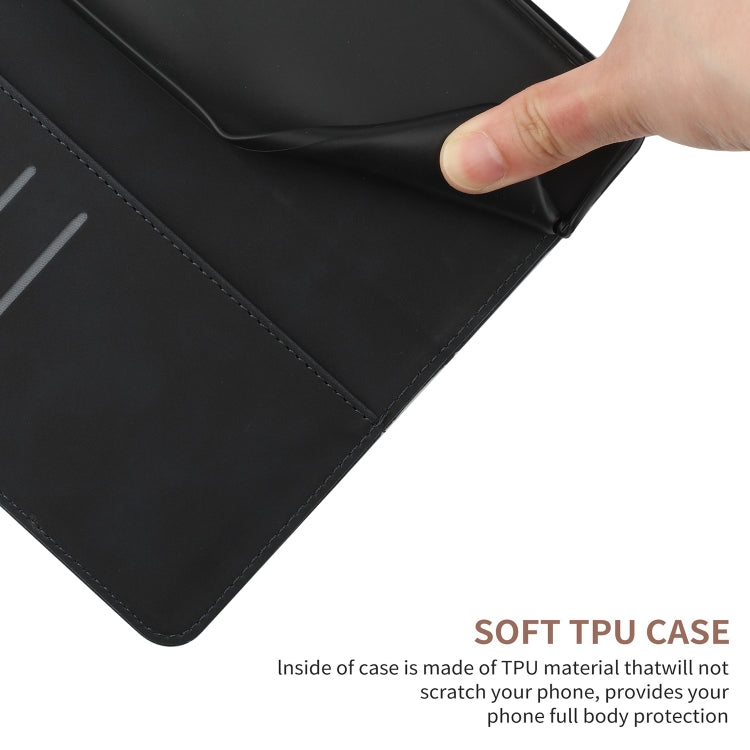 For Xiaomi POCO F4 5G Stitching Embossed Leather Phone Case(Black) - Xiaomi Cases by buy2fix | Online Shopping UK | buy2fix