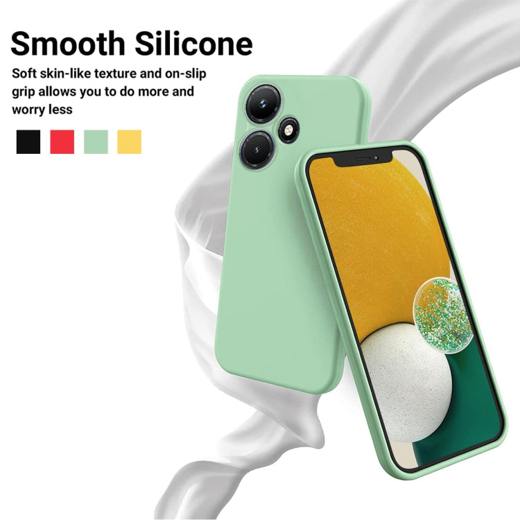 For Infinix Hot 30 Pure Color Liquid Silicone Shockproof Phone Case(Green) - Infinix Cases by buy2fix | Online Shopping UK | buy2fix