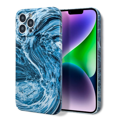 For iPhone XR Marble Pattern Phone Case(Navy Blue White) - More iPhone Cases by buy2fix | Online Shopping UK | buy2fix