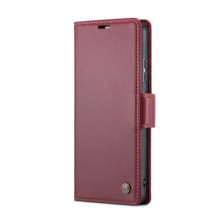 For Xiaomi Mi 11 Lite CaseMe 023 Butterfly Buckle Litchi Texture RFID Anti-theft Leather Phone Case(Wine Red) - Xiaomi Cases by CaseMe | Online Shopping UK | buy2fix
