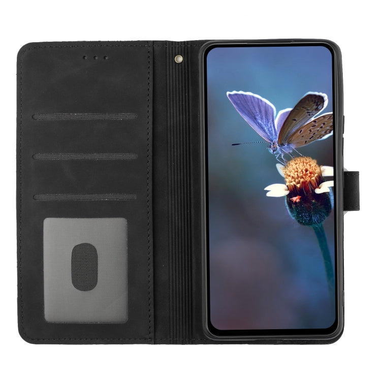 For Xiaomi 13 Flower Embossing Pattern Leather Phone Case(Black) - 13 Cases by buy2fix | Online Shopping UK | buy2fix