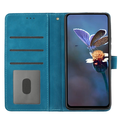 For Xiaomi Redmi 9A Flower Embossing Pattern Leather Phone Case(Blue) - Xiaomi Cases by buy2fix | Online Shopping UK | buy2fix