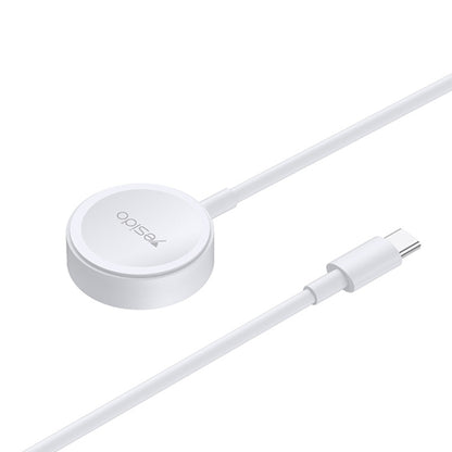 Yesido CA112 For Apple Watch USB-C / Type-C Wireless Magnetic Watch Charger, Cable Length: 1m(White) - Charger / Holder by Yesido | Online Shopping UK | buy2fix