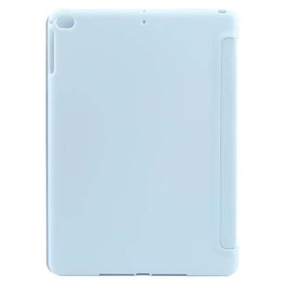 For iPad 9.7 2018 & 2017 / Air / Air2 GEBEI 3-folding Holder Shockproof Flip Leather Tablet Case(Sky Blue) - iPad 9.7 (2018) & (2017) Cases by GEBEI | Online Shopping UK | buy2fix