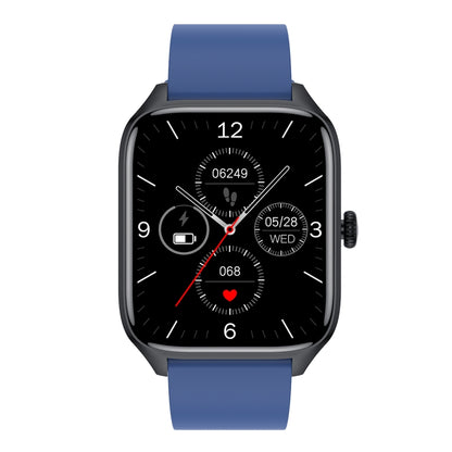 T19 Pro 1.96 inch IP67 Waterproof Silicone Band Smart Watch, Supports Dual-mode Bluetooth Call / Heart Rate Monitoring(Blue) - Smart Watches by buy2fix | Online Shopping UK | buy2fix