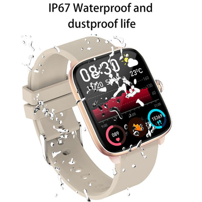 T20 1.96 inch IP67 Waterproof Silicone Band Smart Watch, Supports Dual-mode Bluetooth Call / Heart Rate Monitoring(Pink) - Smart Watches by buy2fix | Online Shopping UK | buy2fix