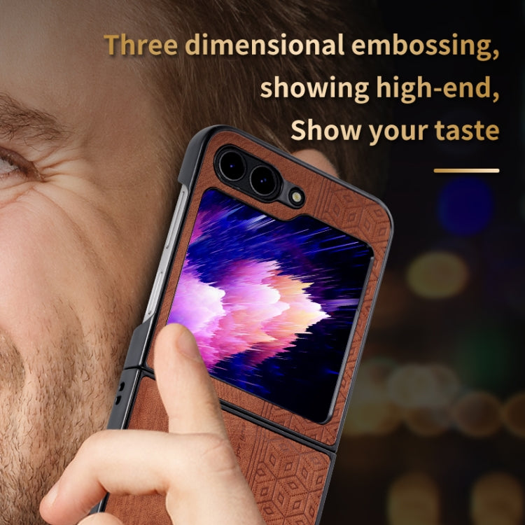 For Samsung Galaxy Z Fold5 AZNS 3D Embossed Skin Feel Phone Case(Purple) - Galaxy Z Fold5 Cases by AZNS | Online Shopping UK | buy2fix