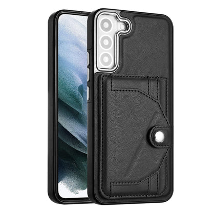 For Samsung Galaxy S22+ 5G Shockproof Leather Phone Case with Card Holder(Black) - Galaxy S22+ 5G Cases by buy2fix | Online Shopping UK | buy2fix