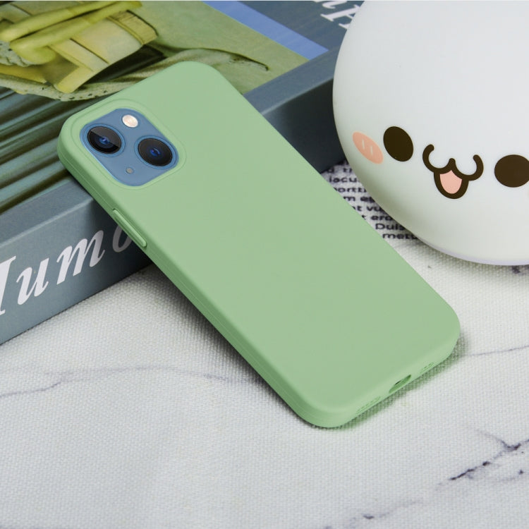 For iPhone 15 Solid Color Silicone Phone Case(Mint Green) - iPhone 15 Cases by buy2fix | Online Shopping UK | buy2fix