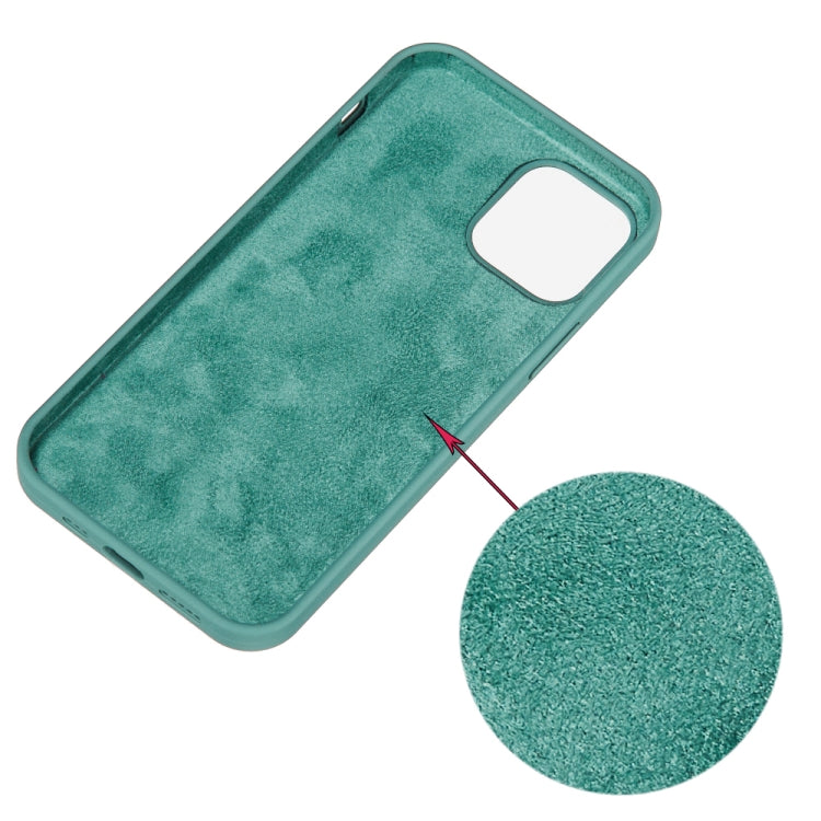 For iPhone 15 Plus Solid Color Silicone Phone Case(Pine Needle Green) - iPhone 15 Plus Cases by buy2fix | Online Shopping UK | buy2fix