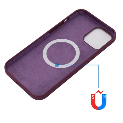 For iPhone 15 Shockproof Silicone Magsafe Phone Case(Plum Color) - iPhone 15 Cases by buy2fix | Online Shopping UK | buy2fix