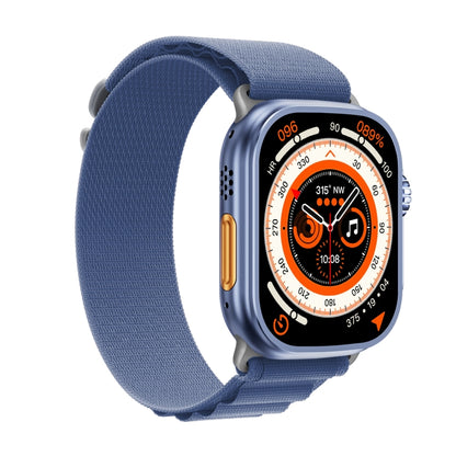 WS-E9 Ultra 2.2 inch IP67 Waterproof Loop Nylon Band Smart Watch, Support Heart Rate / NFC(Blue) - Smart Watches by buy2fix | Online Shopping UK | buy2fix