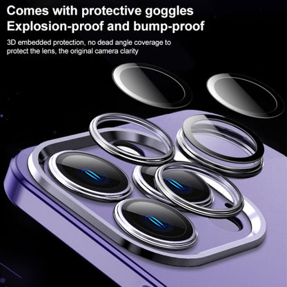 For iPhone 14 Frosted Metal Material Phone Case with Lens Protection(Black) - iPhone 14 Cases by buy2fix | Online Shopping UK | buy2fix