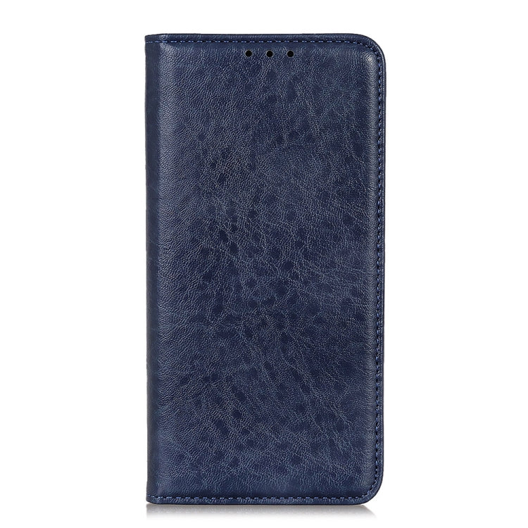 For iPhone 15 Pro Max Magnetic Crazy Horse Texture Horizontal Flip Leather Phone Case(Blue) - iPhone 15 Pro Max Cases by buy2fix | Online Shopping UK | buy2fix