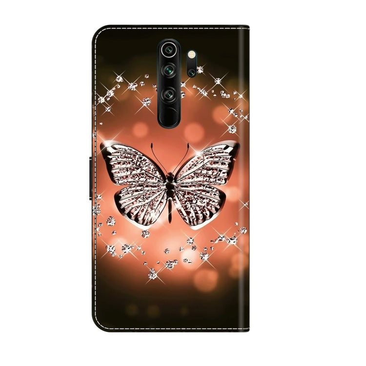For Xiaomi Redmi Note 8 Pro Crystal 3D Shockproof Protective Leather Phone Case(Crystal Butterfly) - Xiaomi Cases by buy2fix | Online Shopping UK | buy2fix
