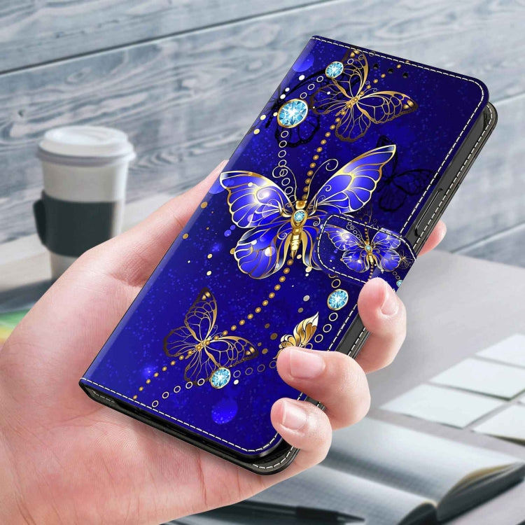 For Xiaomi Redmi Note 10 4G Crystal 3D Shockproof Protective Leather Phone Case(Diamond Butterfly) - Xiaomi Cases by buy2fix | Online Shopping UK | buy2fix