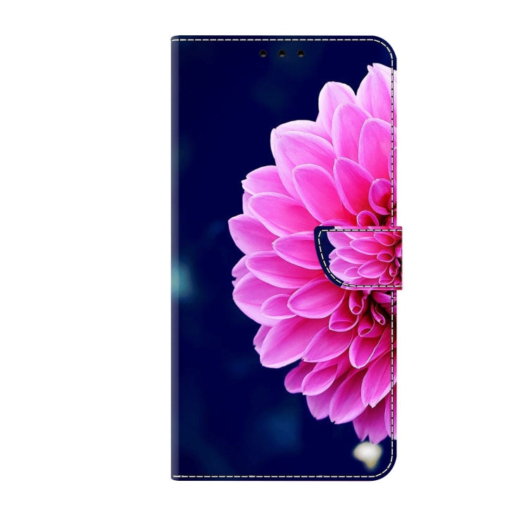 For Xiaomi Redmi Note 12 Pro Global Crystal 3D Shockproof Protective Leather Phone Case(Pink Petals) - Xiaomi Cases by buy2fix | Online Shopping UK | buy2fix