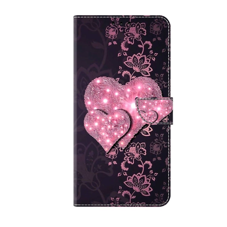 For Xiaomi 13 Lite Crystal 3D Shockproof Protective Leather Phone Case(Lace Love) - 13 Lite Cases by buy2fix | Online Shopping UK | buy2fix