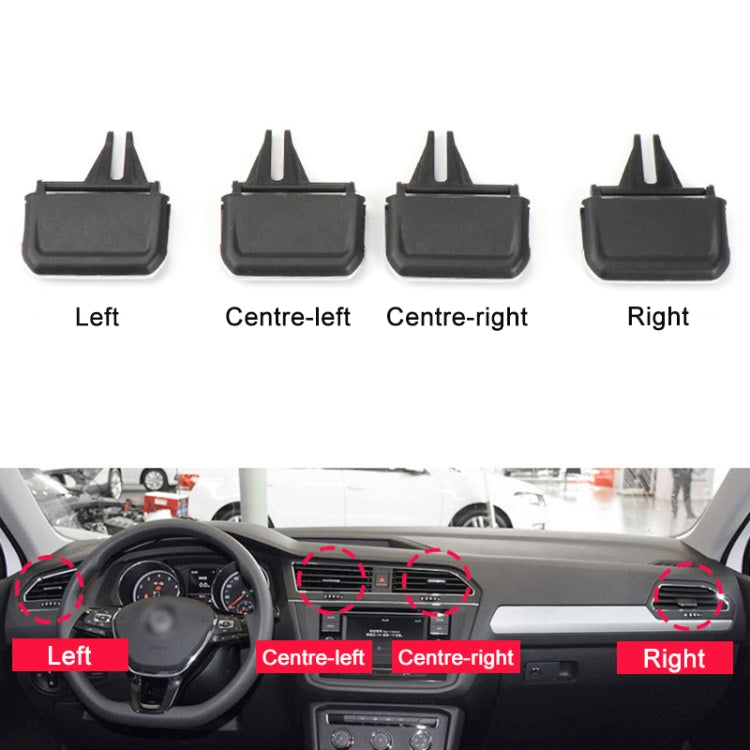 For Volkswagen Tiguan L 17-21 Car Air Conditioning Air Outlet Paddle, Left Driving(Middle-Left) - Air Conditioning System by buy2fix | Online Shopping UK | buy2fix