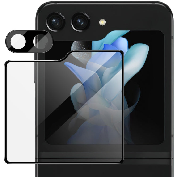 For Samsung Galaxy Z Flip5 5G imak High Definition Integrated Glass Lens Film + Glass Rear Screen Sticker Black Version - For Samsung by imak | Online Shopping UK | buy2fix