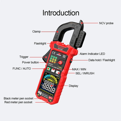 GVDA GD166A Digital Clamp Type Multifunction Intelligent Anti-burn Multimeter - Digital Multimeter by GVDA | Online Shopping UK | buy2fix