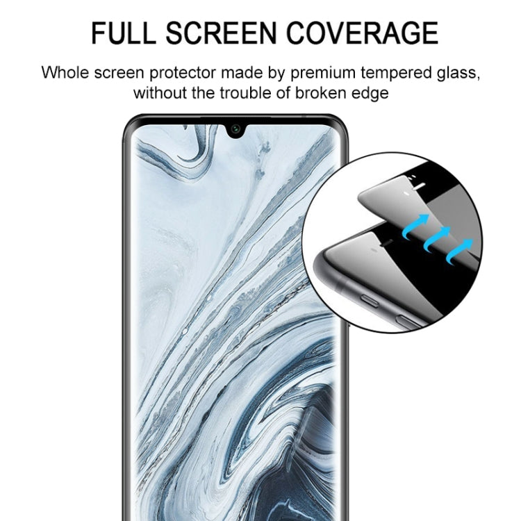 For Xiaomi Mi Note 10 3D Curved Edge Full Screen Tempered Glass Film(Black) - Xiaomi Accessories by buy2fix | Online Shopping UK | buy2fix